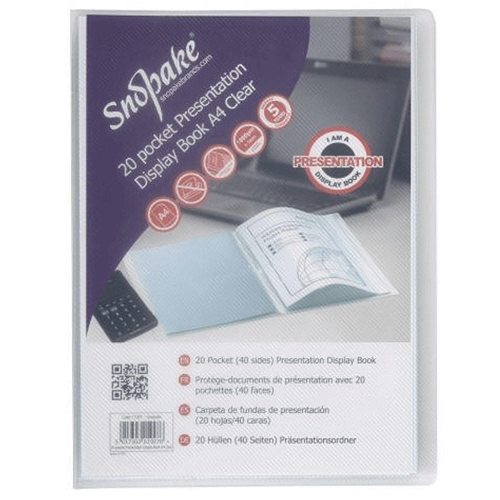 Snopake A4 Presentation Display Book